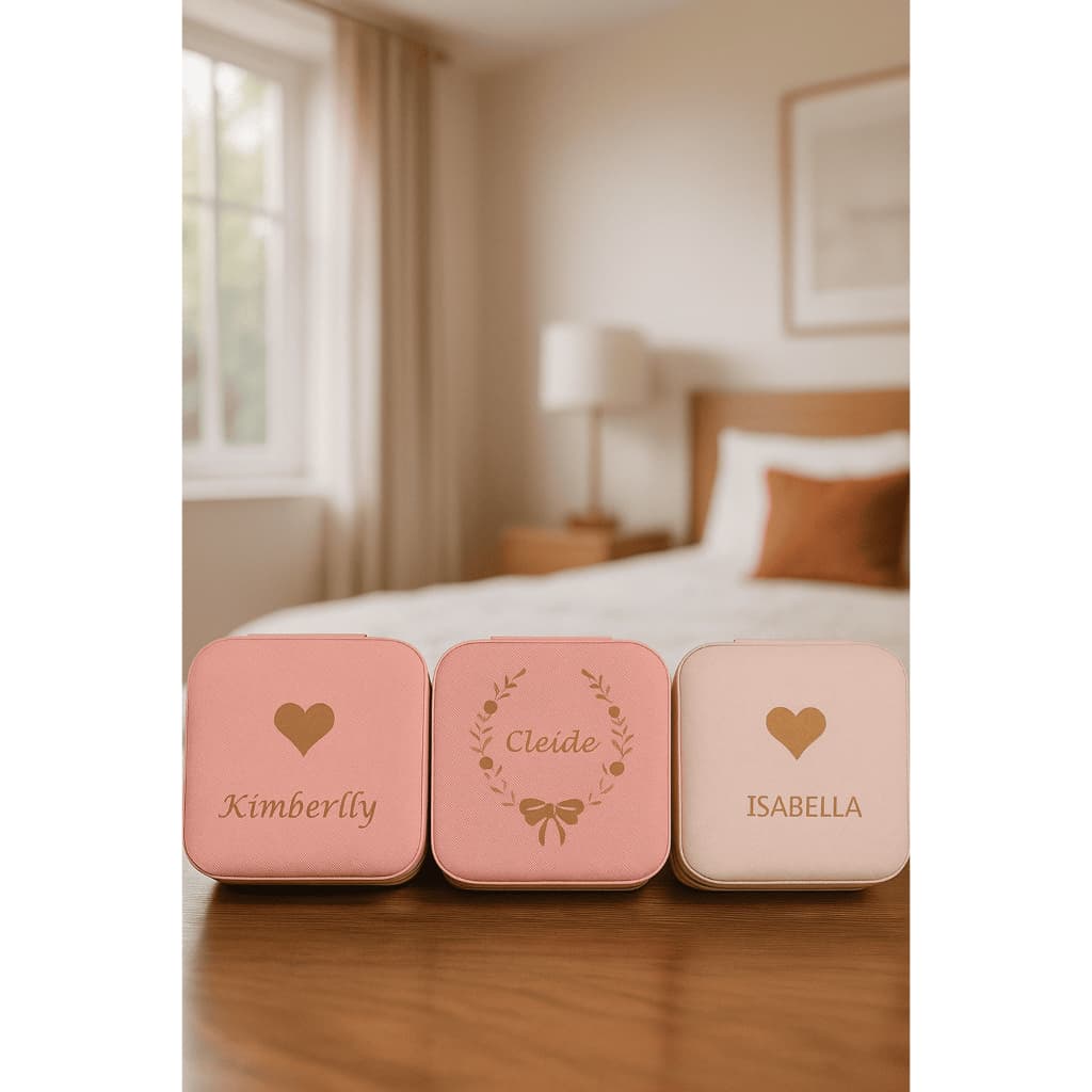 Porta-Joias Personalizado a Laser | Nome, Foto, Frase | Presente Especial | 10x10cm