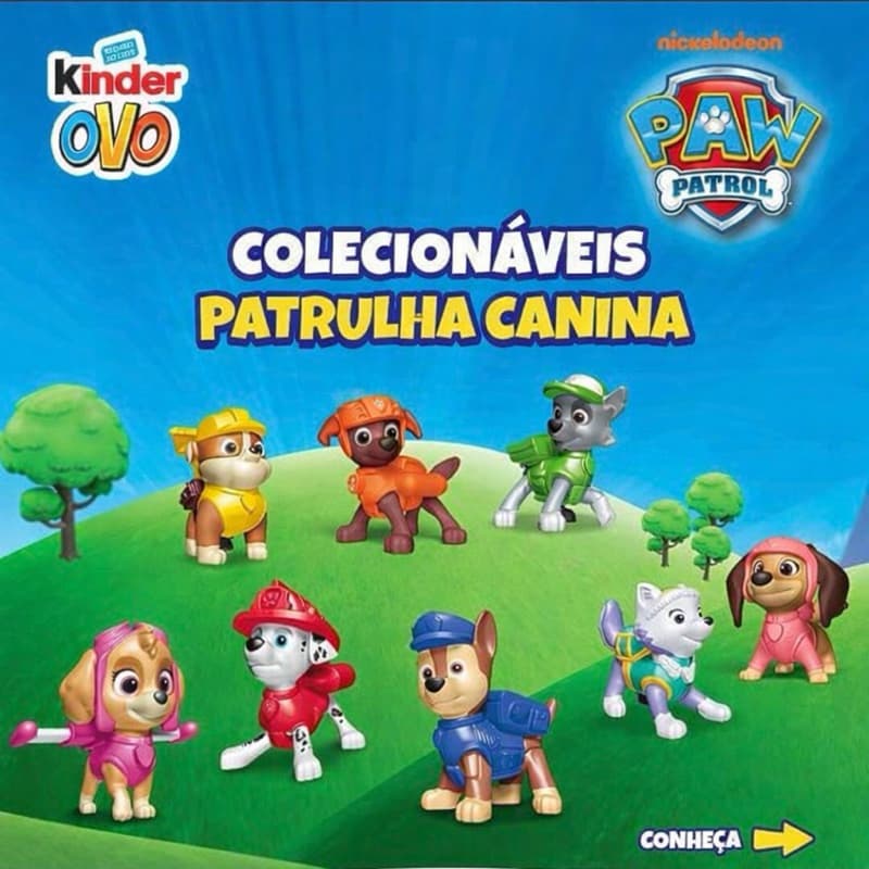 Patrulha Canina Kinder Ovo | Brinquedos Colecionáveis | Edição Limitada 2025