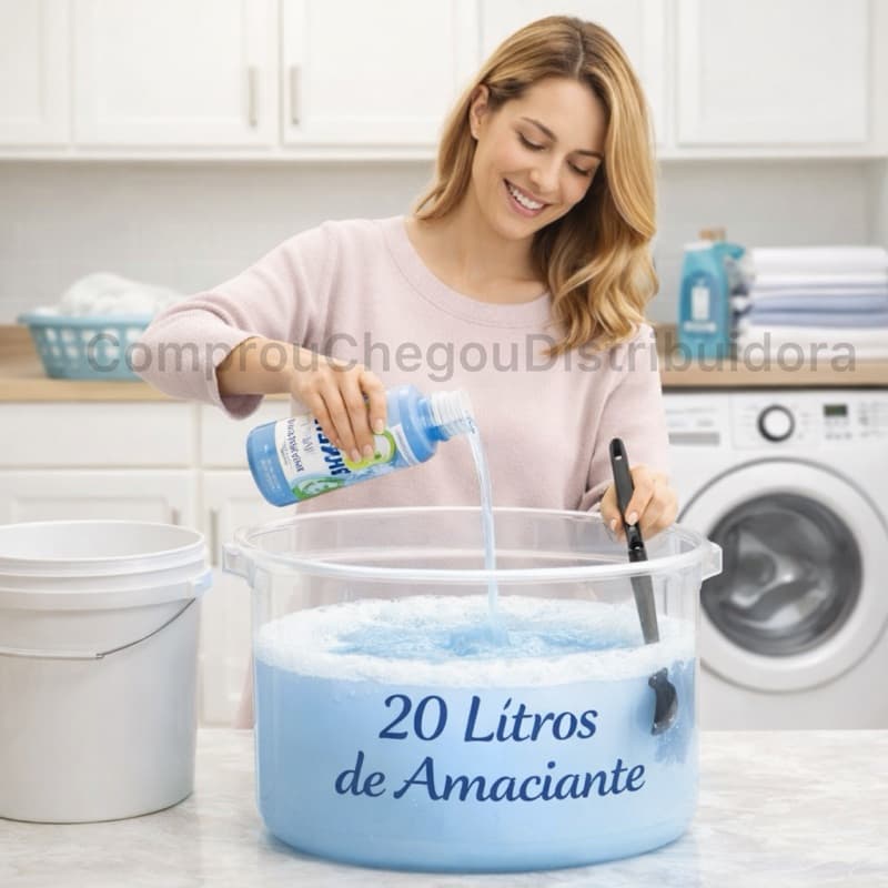 Base de Amaciante Concentrado faz ATÉ 25 LITROS Eco Clean Perfumados Pronta Entrega Envio Imediato