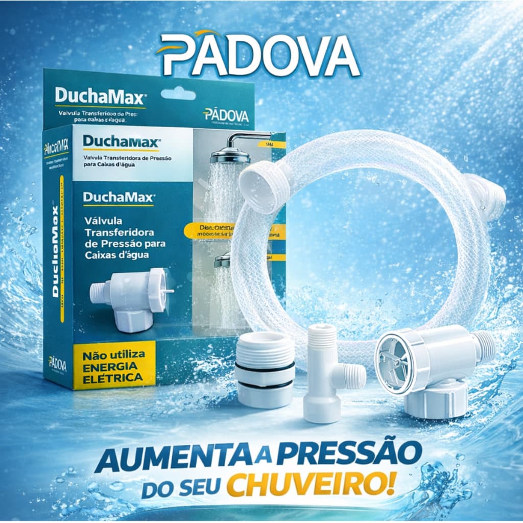 Válvula Duchamax Alternadora de Pressão p/ Torneiras e Chuveiros Pádova