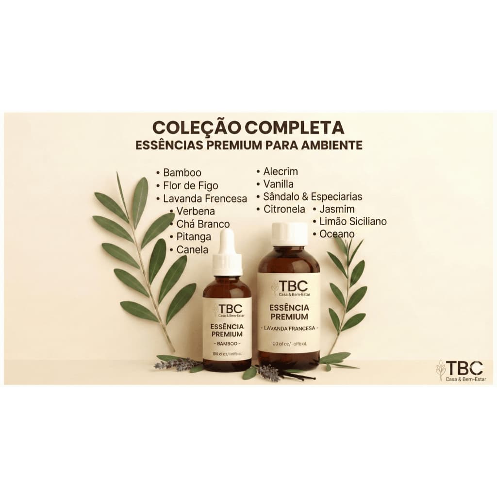 Essência Premium para Aromatizador de Ambiente 100ml