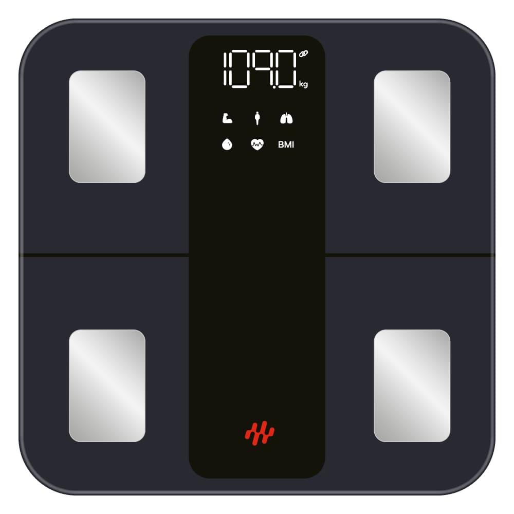 Balança Digital Bioimpedância Corporal Smart Relax Digital 25 Análises Inteligente Alta Precisão