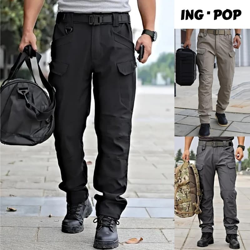 Calças Cargo Táticas impermeáveis Masculinas Múltiplos Bolsos Caminhadas Aventuras Ao Ar Livre