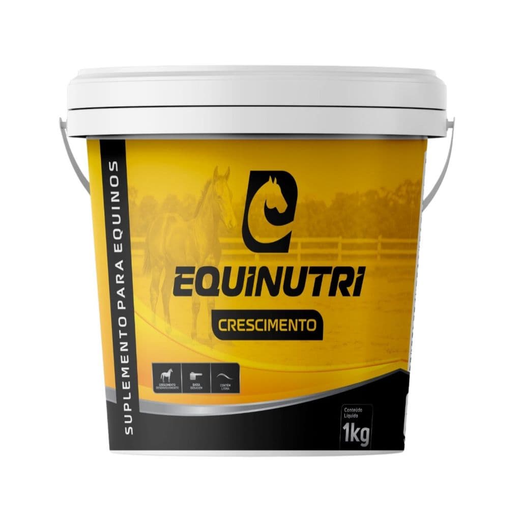 1kg Equinutri Crescimento/suplemento para potros de 3 meses de vida a 3 anos de idade.