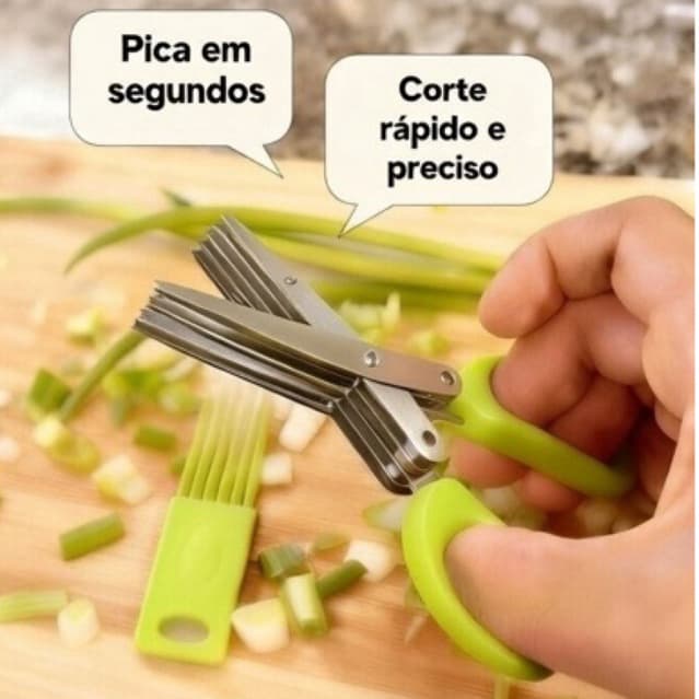 Tesoura de Cozinha Multifuncional Inox para Alimentos
