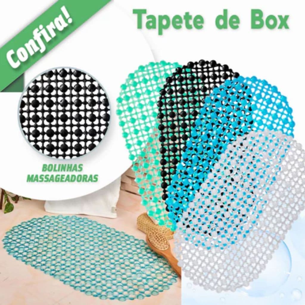 Tapete de Box Oval Antiderrapante