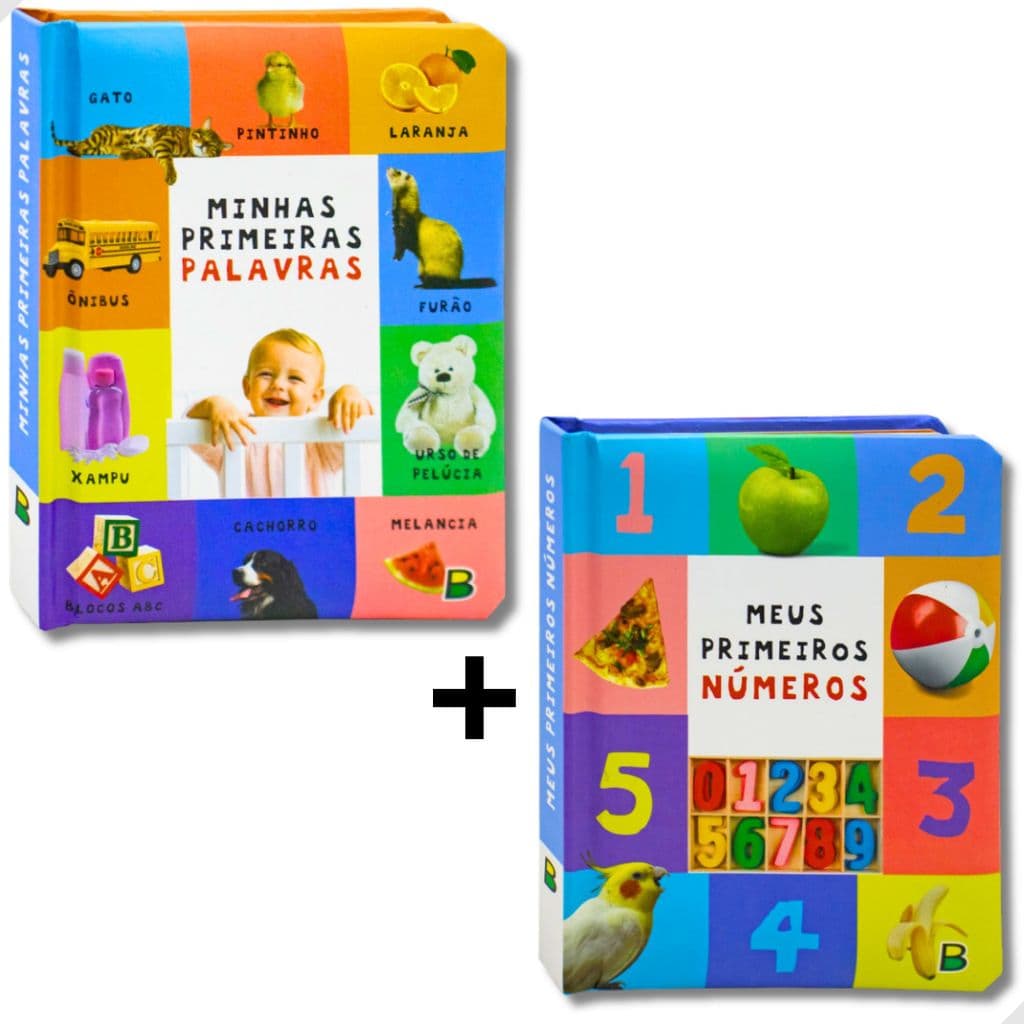 Livro Minhas Primeiras Palavras Meus Primeiros Números Kit 2