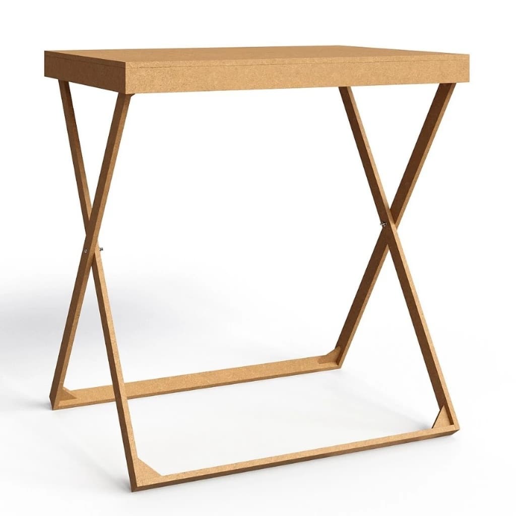 Mesa MDF Retangular Para Festa Em Casa Pegue E Monte 80x60cm Desmontável Decorativa Cenário Cavalete