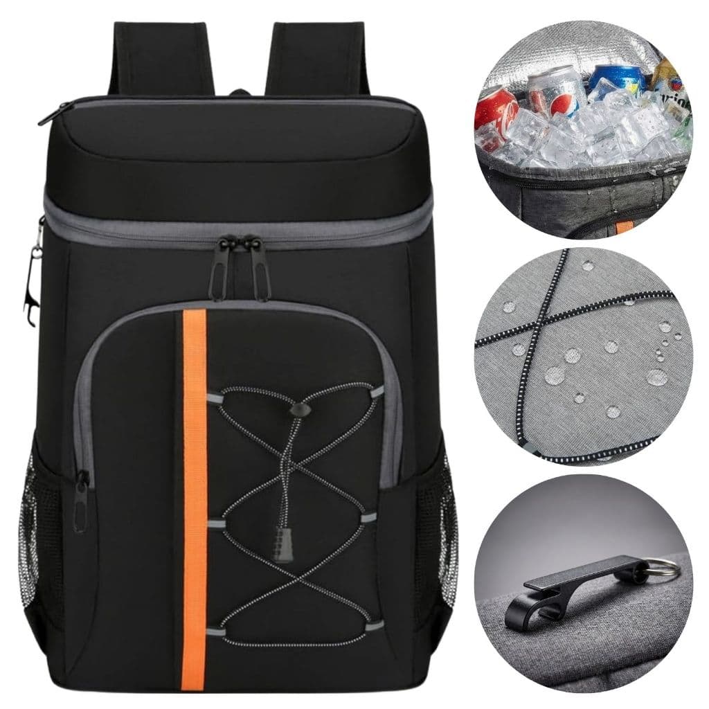 Mochila Bolsa Térmica Cooler Capacidade 30 Litros Impermeável Bebidas Comidas Viagem Acampamento