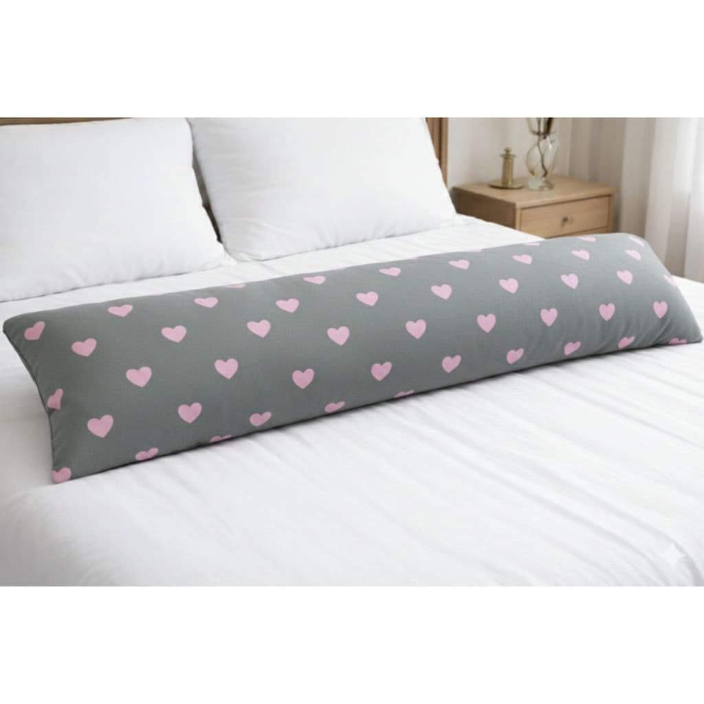 Travesseiro de Corpo Xuxão Estampado Percal 200 Fios 100% Algodão Capa de Ziper + Refil 1,40x0,45