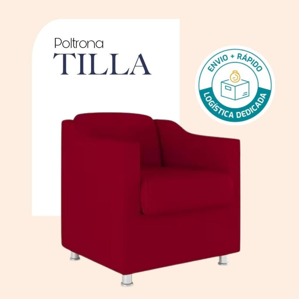 Envio Imediato - Poltrona SUEDE Decorativa Dilla Consultório, Recepção, Sala, Escritório