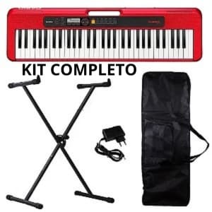 Kit Teclado Musical Casio Cts 200 + CAPA + SUPORTE  X