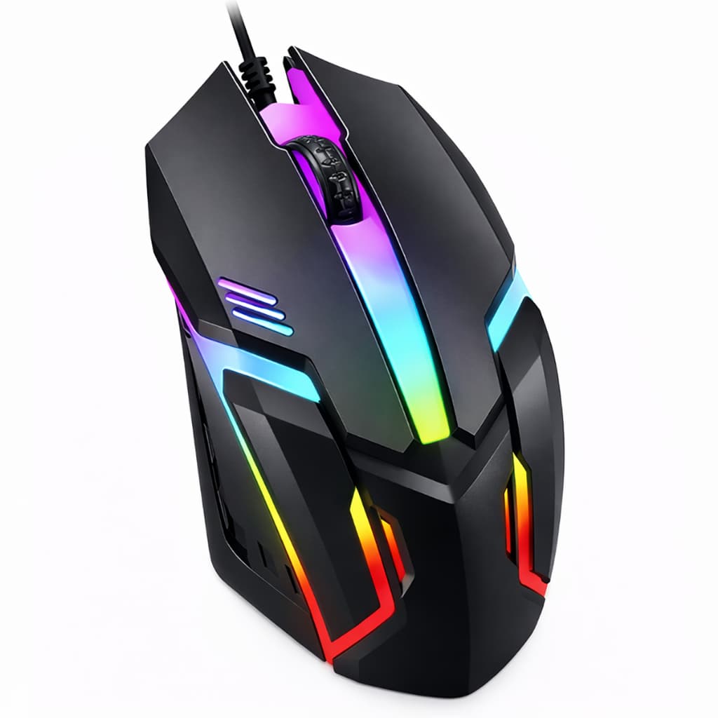 Mouse Gamer LED Com Fio USB 3 Botões Original B-MAX 1000 DPI