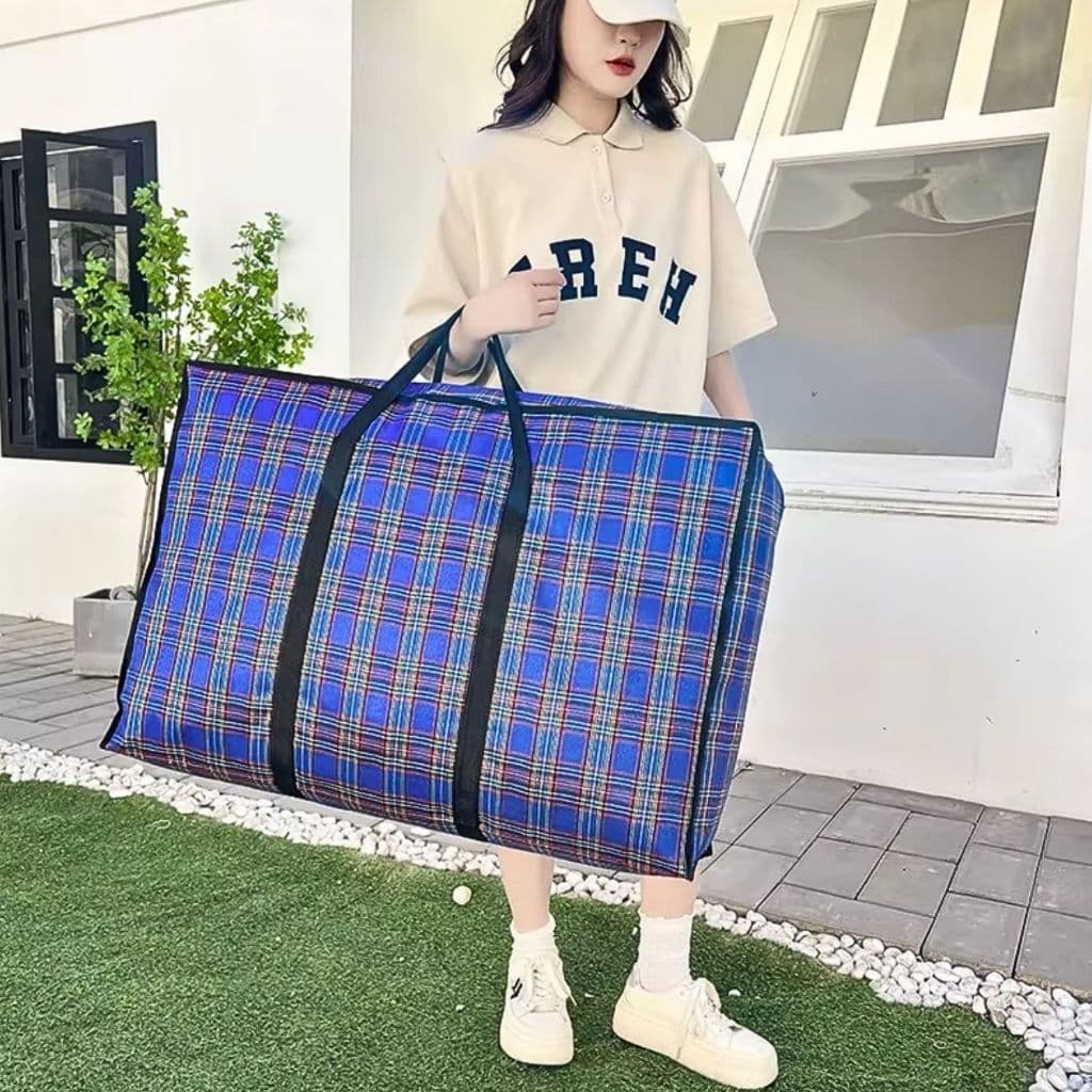 Sacolão Bolsa Com Ziper Resistente Para Viagens, Compras Estampas Sortidas