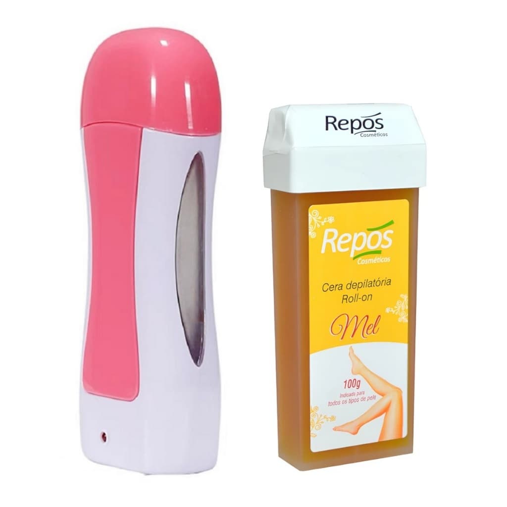 Kit Aquecedor Roll On Depilol C/1 Cera Mel Repós Depilador Elétrico Depilação Depilol