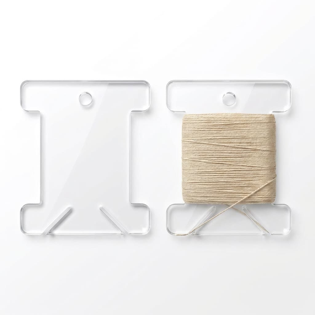 Kit 50 Placas para Enrolar Linha de Costura Meadas Bordados e Fitas