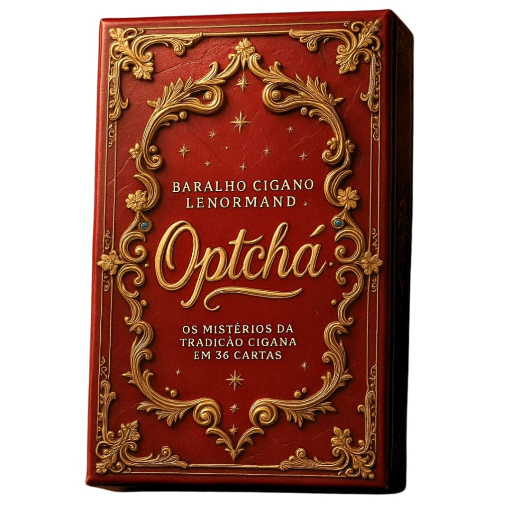 Baralho Cigano Optchá 36 cartas / Tarot Lenormand + Livro Digital 186 páginas
