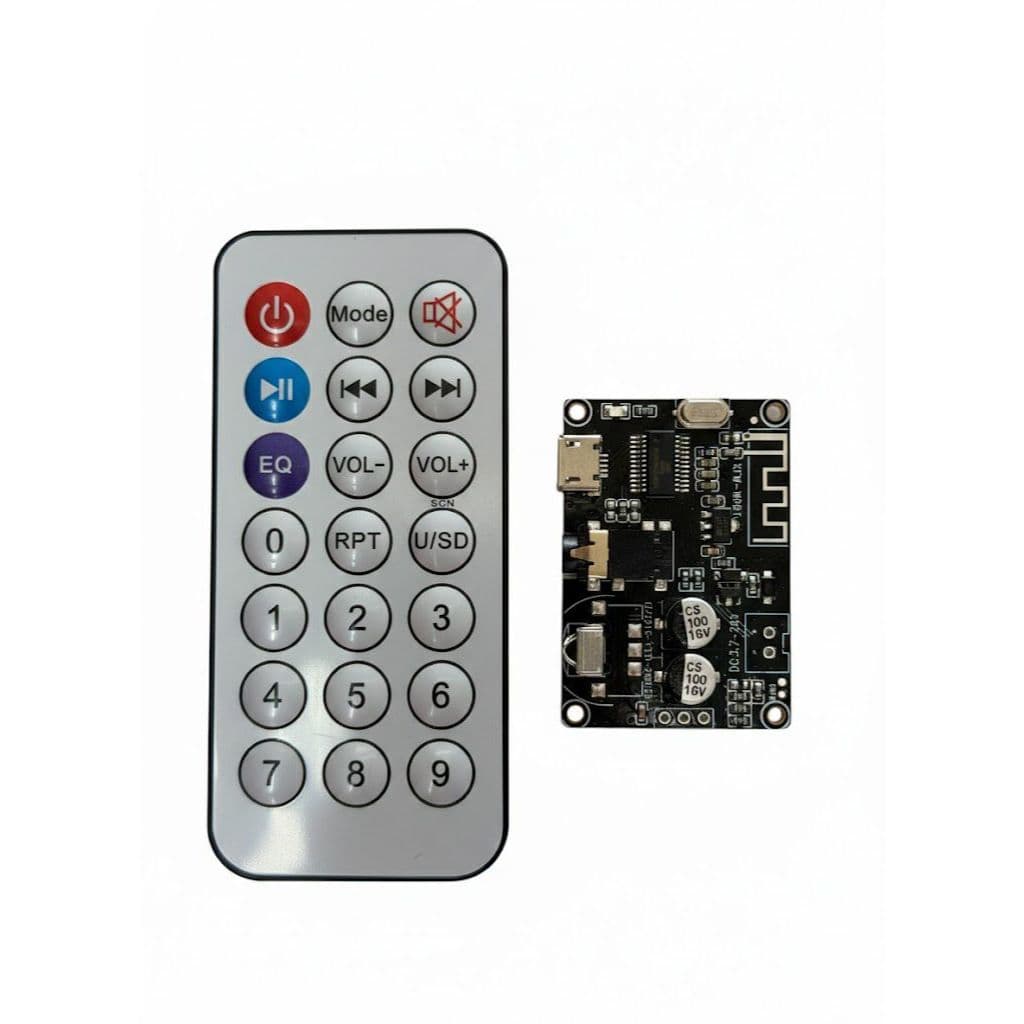 XFW-WRBT Placa Receptora Áudio Bluetooth 5.0 MP3 Controle Remoto Decodificador Módulo Música Estéreo