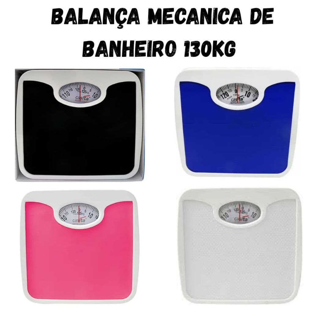 BALANÇA MECANICA DE BANHEIRO 130KG - CASITA