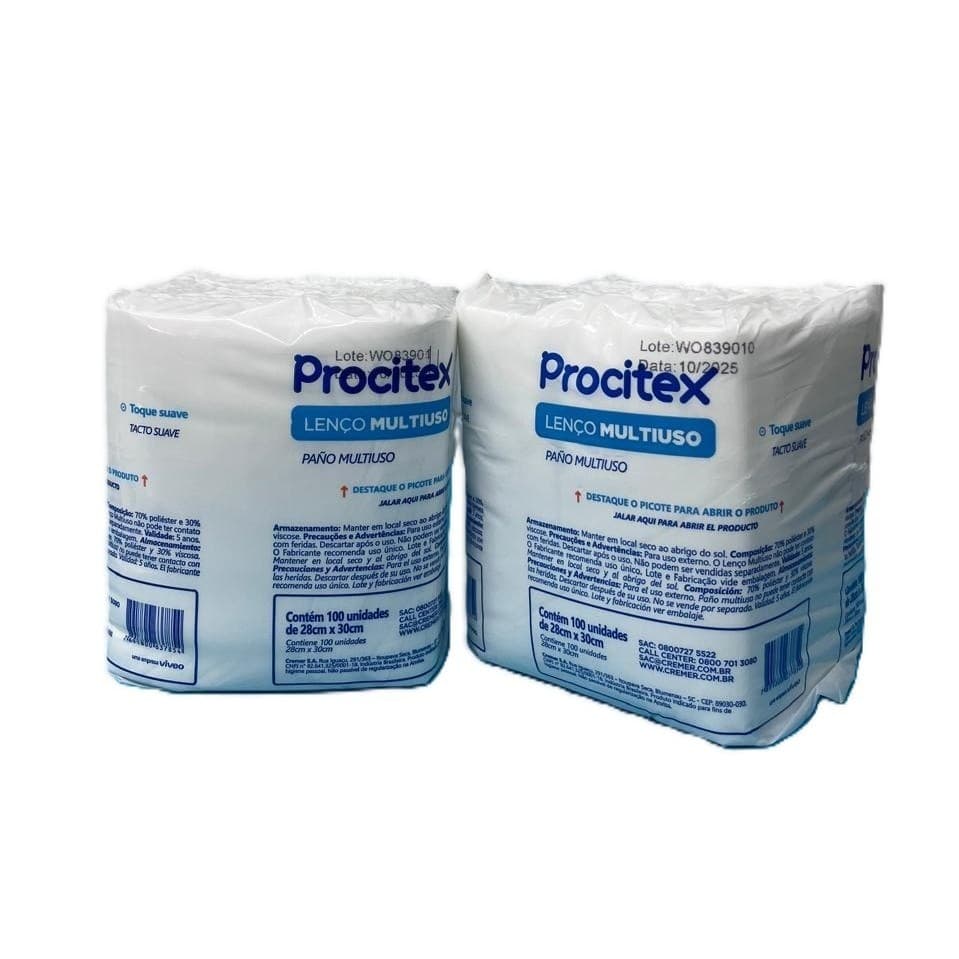 Lenço Multiuso Procitex pct c/200 - Cremer - ENVIO EXPRESS