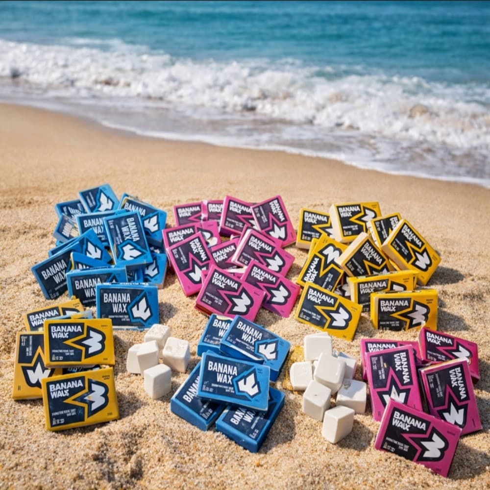 Kit parafinas Banana Wax água quente fria e tropical super aderência 5 e 10 unidades