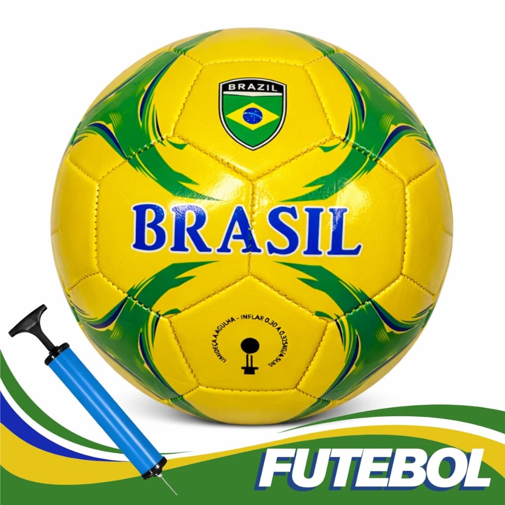 Bola De Futebol Do Brasil Copa Do Mundo Número 5 Tamanho Padrão Bombinha Praia Quadra