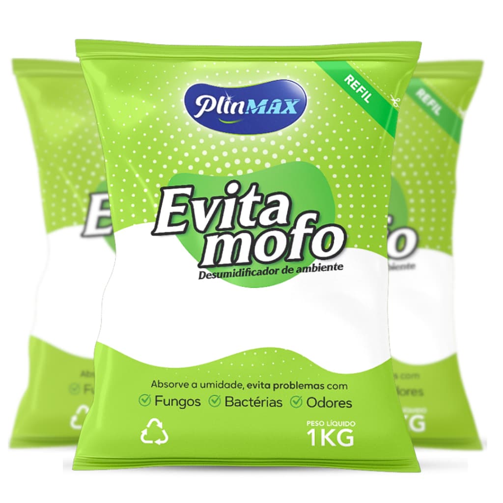 Antimofo Evita Mofo Desumidificador Cloreto de Cálcio 3kg