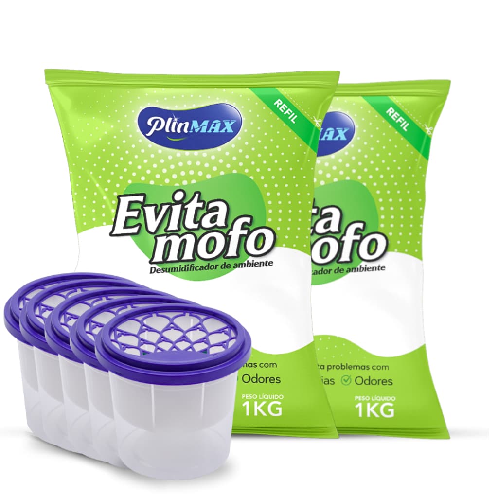Evita mofo de Calcio 1 unidades + 5 potes Desumidificadores