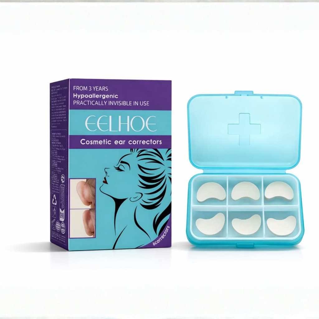 Corretor Orelha Adesivo Estético Invisível 6 Unidades Estético Hipoalergênico Confortável