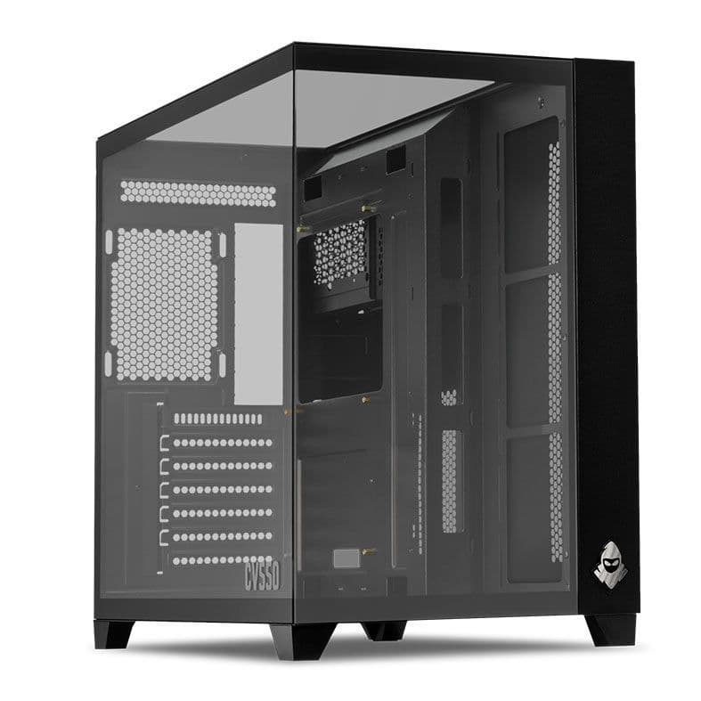 Gabinete Gamer Mancer CV550, Mid-Tower, Lateral de Vidro, Preto, MCR-CV550-BK