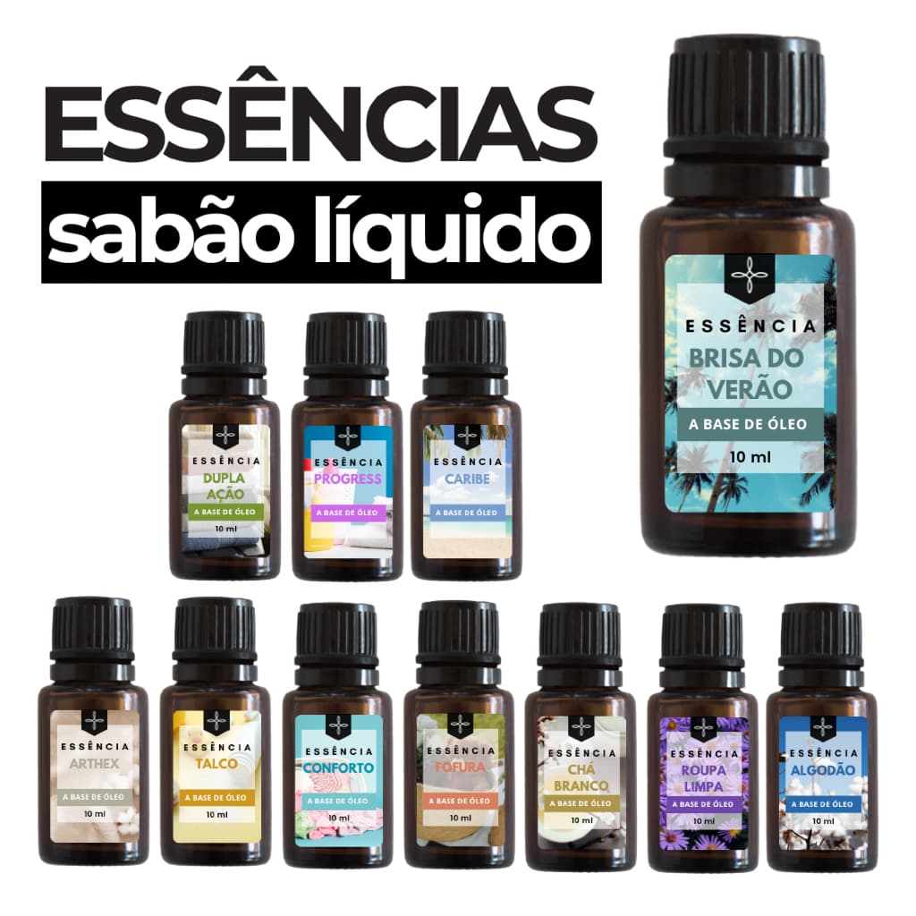 Essência Para Sabão Líquido e Amaciante 10ml Cheiro de Limpeza | Roupas Perfumadas