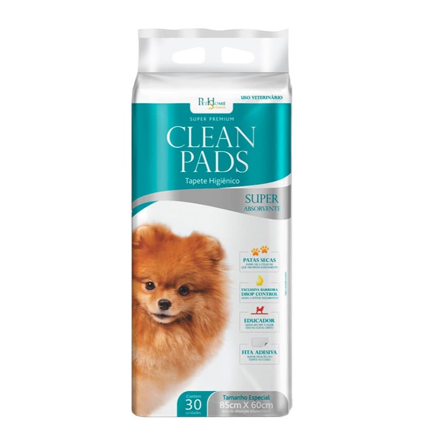Tapete Higiênico para Cães Clean Pads 85x60cm 30 unidades