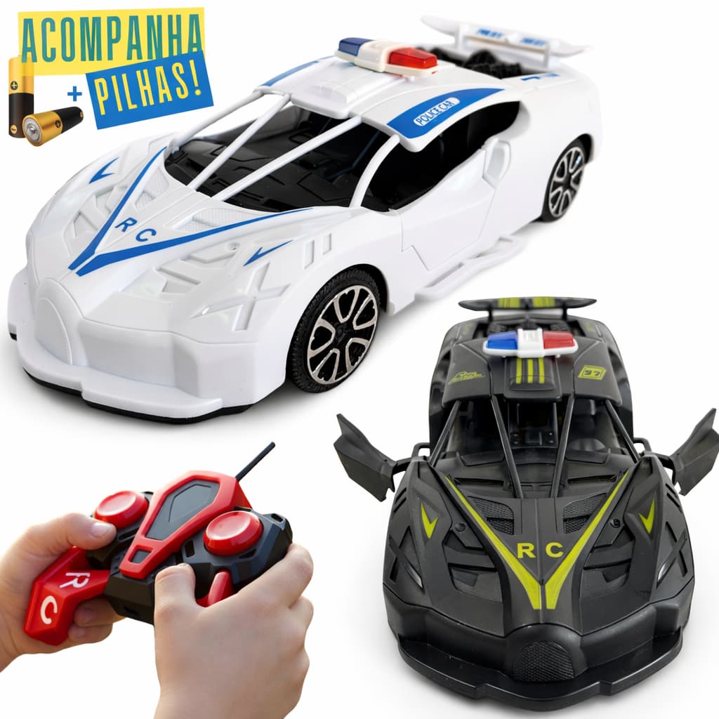 Carrinho de Policia com Controle Remoto