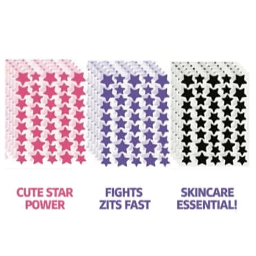 Cartela 40/120 Adesivo Estrela  Anti‑acne Seca Espinha, Proteção Dia/Noite Secativo