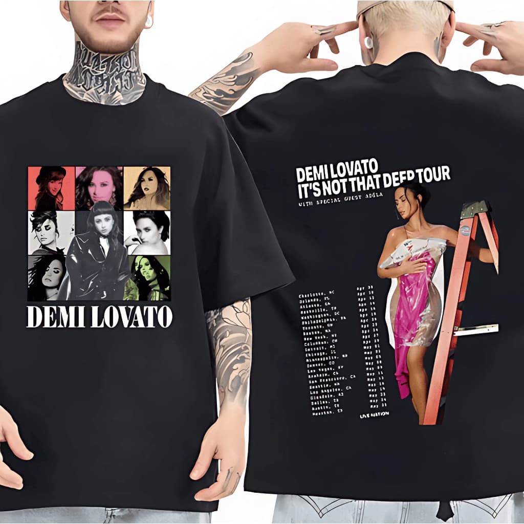 Camiseta Street Style Inspirada em Demi Lovato Algodão Unissex