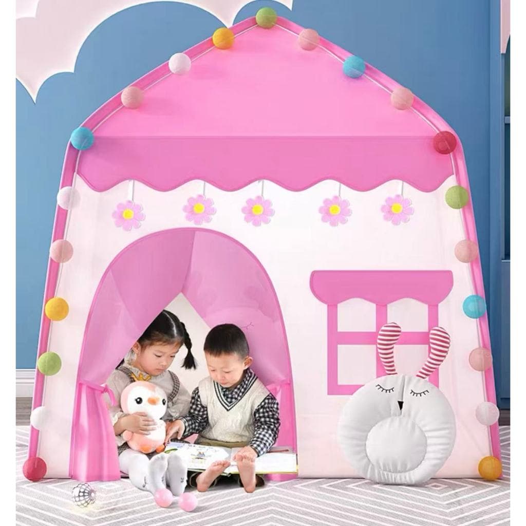 Barraca Infantil Rosa Flor Grande 1.3M Menina Princesa Presente Crianças