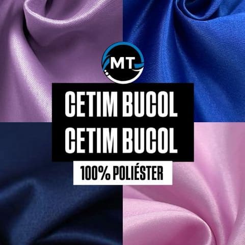 1 Metro Tecido Cetim Bucol X 1,50 Mts Largura