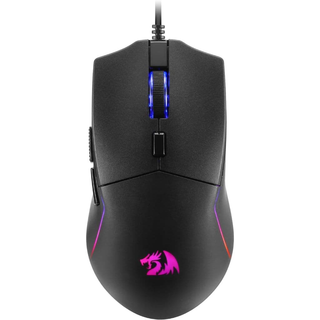 Mouse Gamer Redragon Naga Preto RGB 10000DPI 6 Botões Programáveis 82g M730-RGB