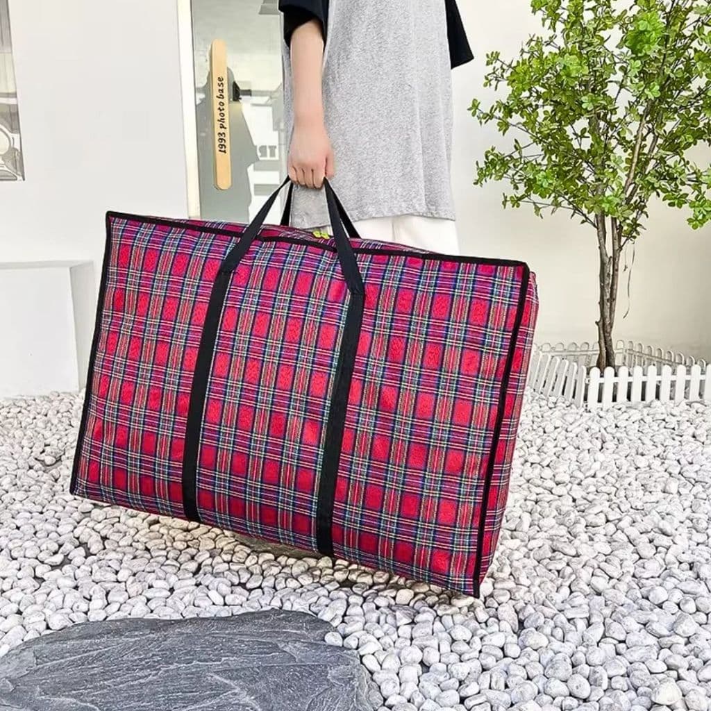 Sacolão Bolsa Com Ziper Resistente Para Viagens, Compras Estampas Sortidas