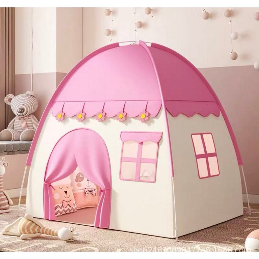 Barraca Casinha Infantil Rosa Flor Grande 1.3M Menina Princesa Presente Crianças