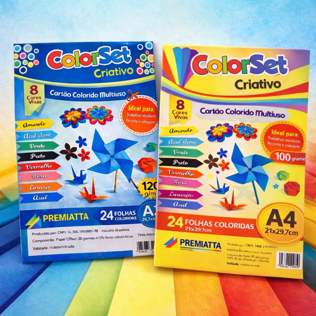 Papel A4 100g e 120 | A3 | A4 Fluorescente - Escola Criança Artes Artesanato Aulas Folha Material