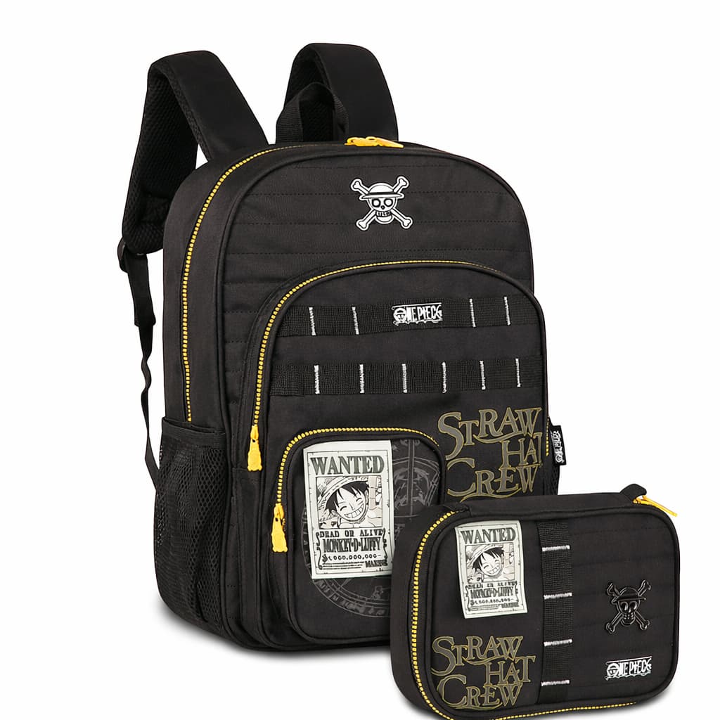 Kit Mochila + Estojo Box One piece Original Coleção 2026