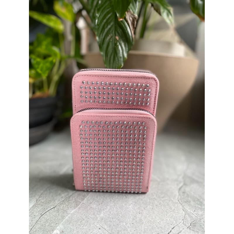 bolsa feminina transversal com três divisões