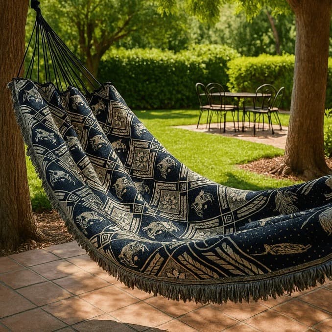 Rede De Dormir Descanso Casal Indiana Gigante Reforçada