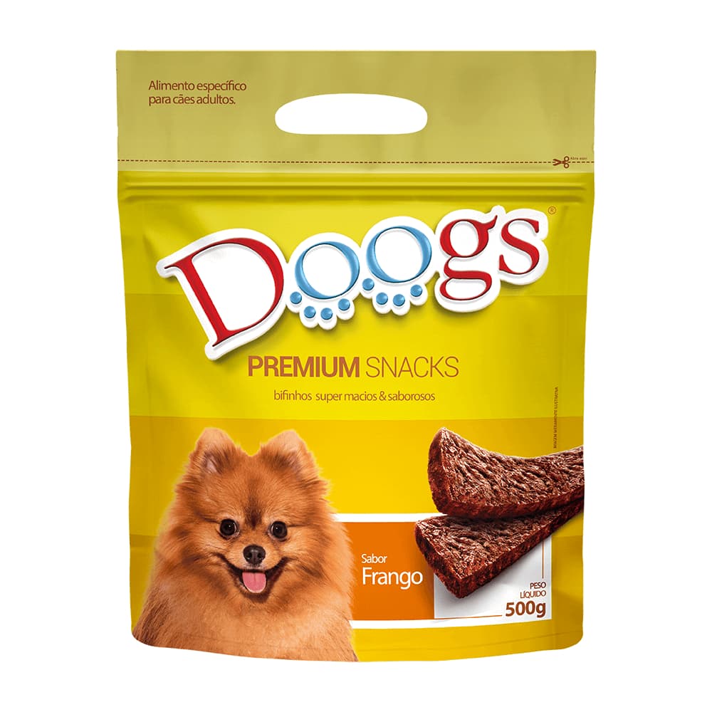 Bifinho Premium Para Cães Sabor Frango 500g DOOGS