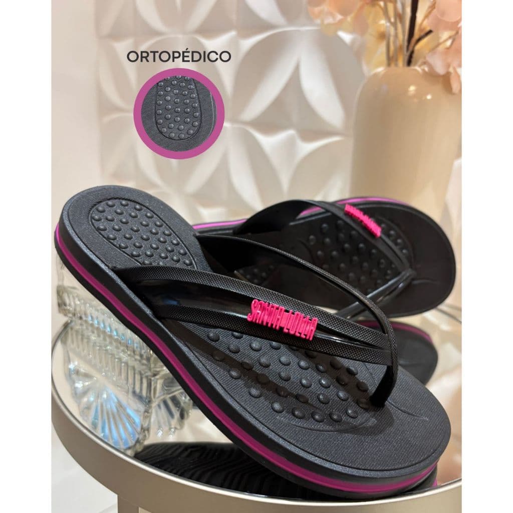 Sandália Ortopédica Macia Leve Confortável Moderna Colorida Antiderrapante Fashion