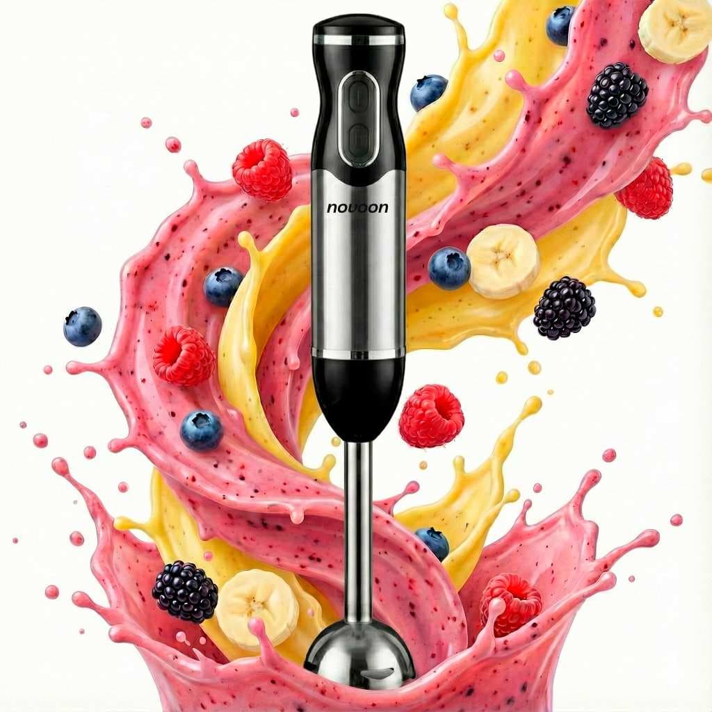 Mixer de Mão Elétrico Novoon Alta Potência 250W/400W Leve, Ergonômico e Prático