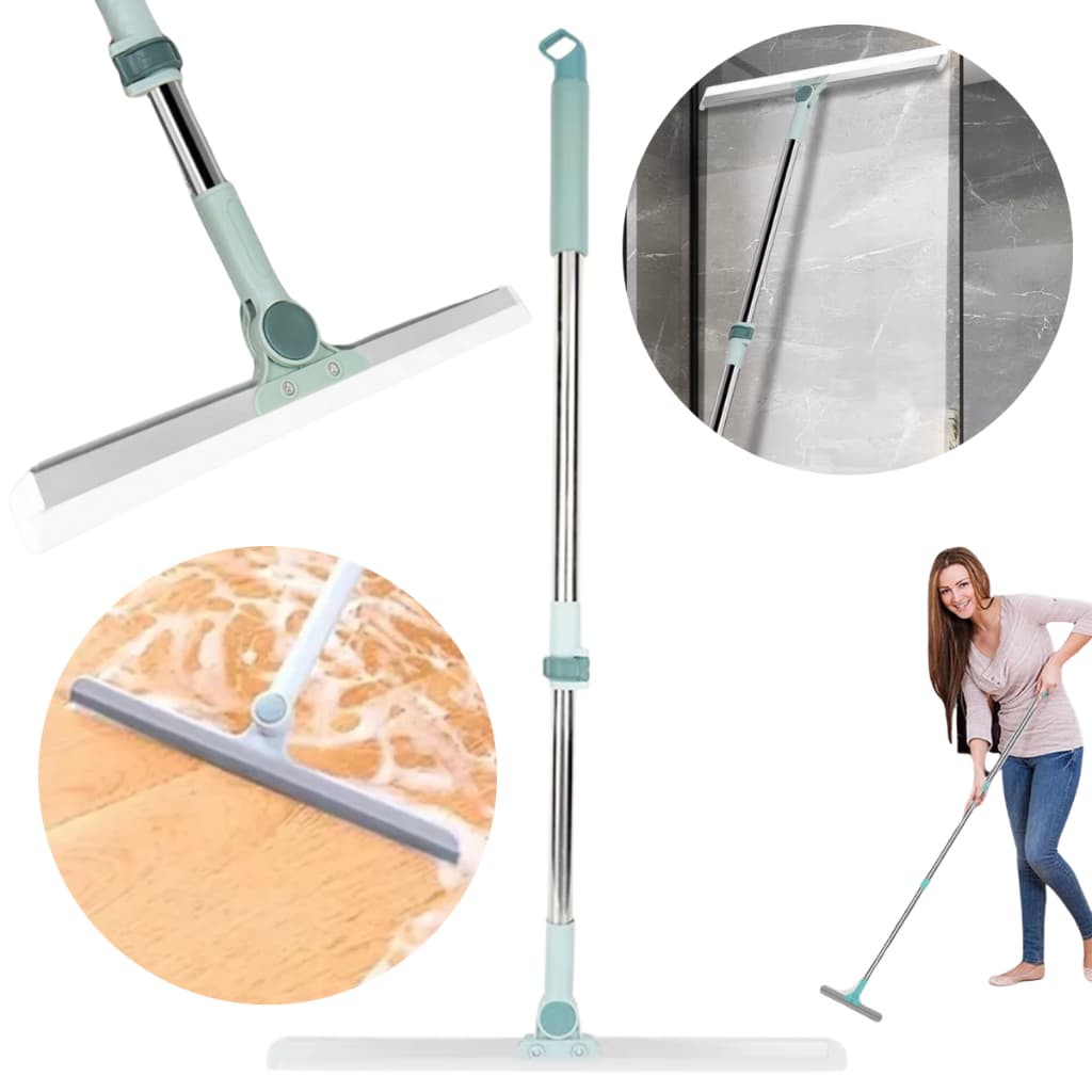 Rodo de Silicone P/Limpeza de Piso Vidros Com Gancho Secos Molhados Uso Duplo Vassoura Mágica CHENX2