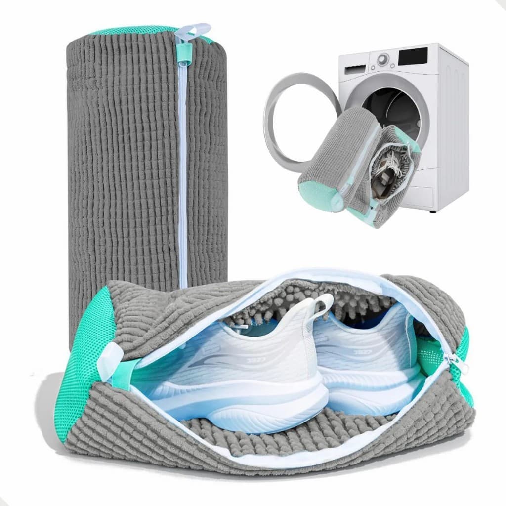 Bolsa de Lavar Tênis Sapatos Malha Lavanderia Anti Deformação