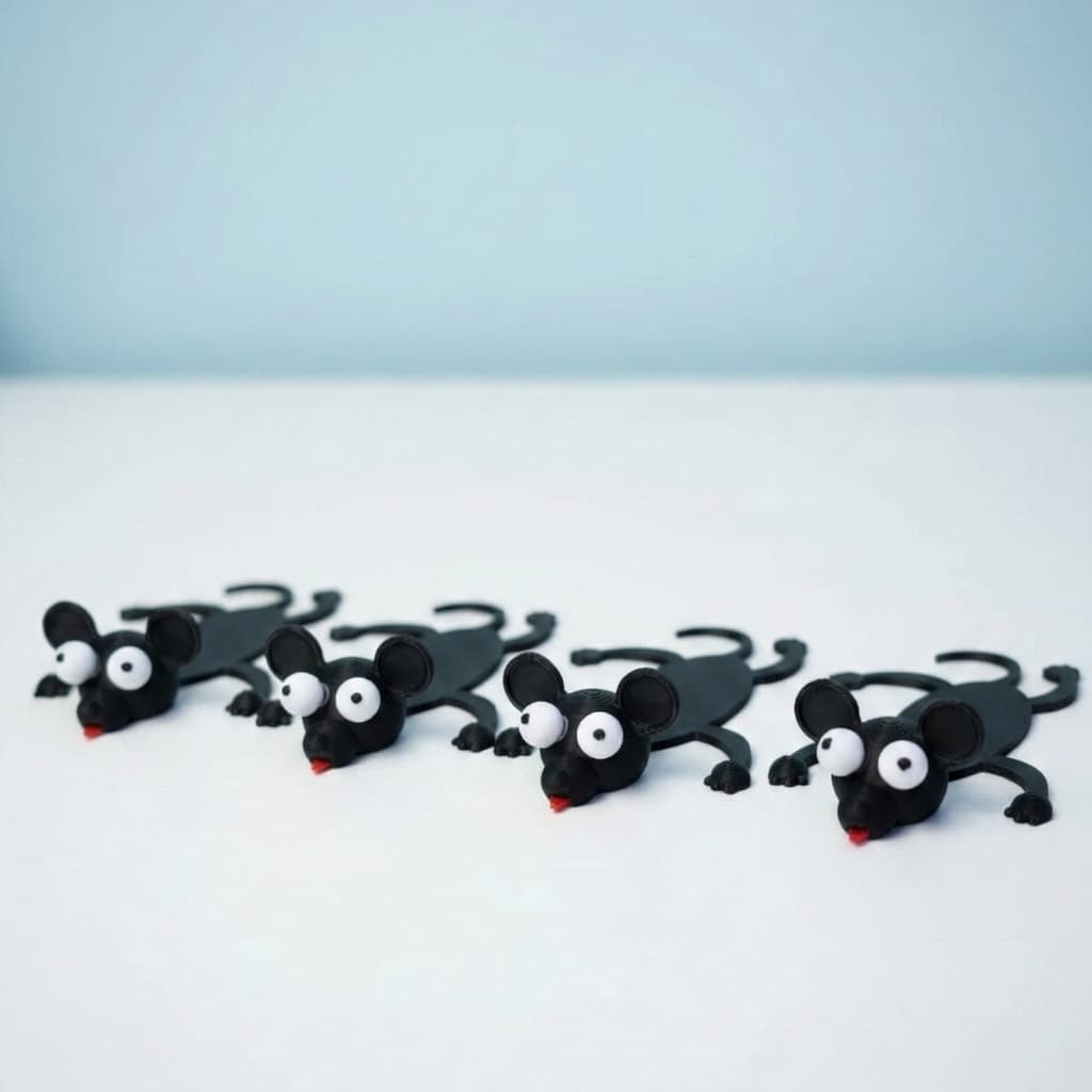 Marcador de Página Rato Esmagado 3D – Divertido e Criativo